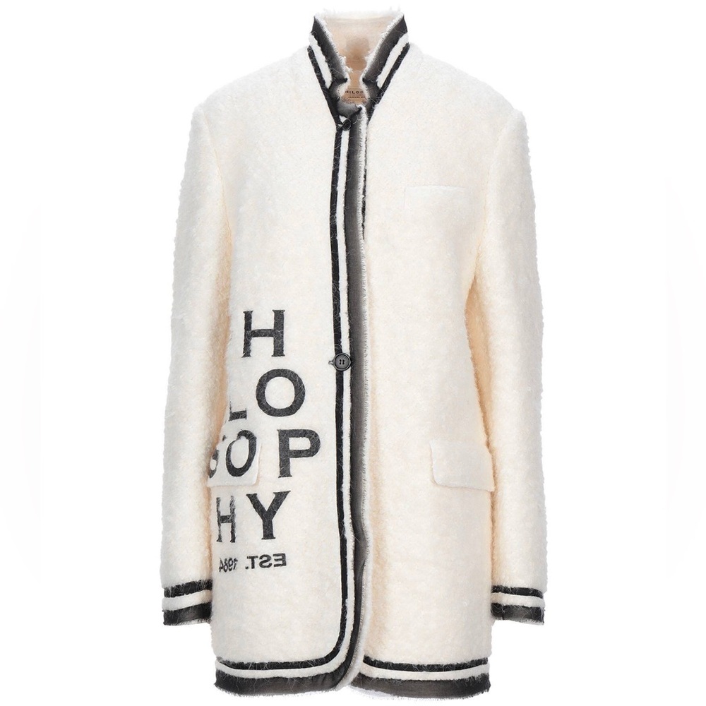 NWOT Philosophy Di Lorenzo Serafini
Boucle Ecru Wool US6 Luxury Designer Classic